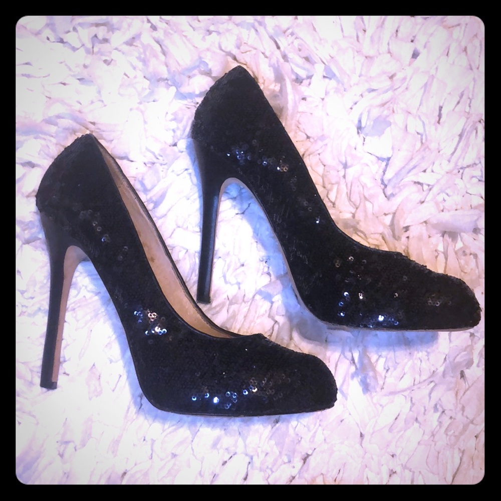 Dolce Vita Sequin Heels (9M) Black